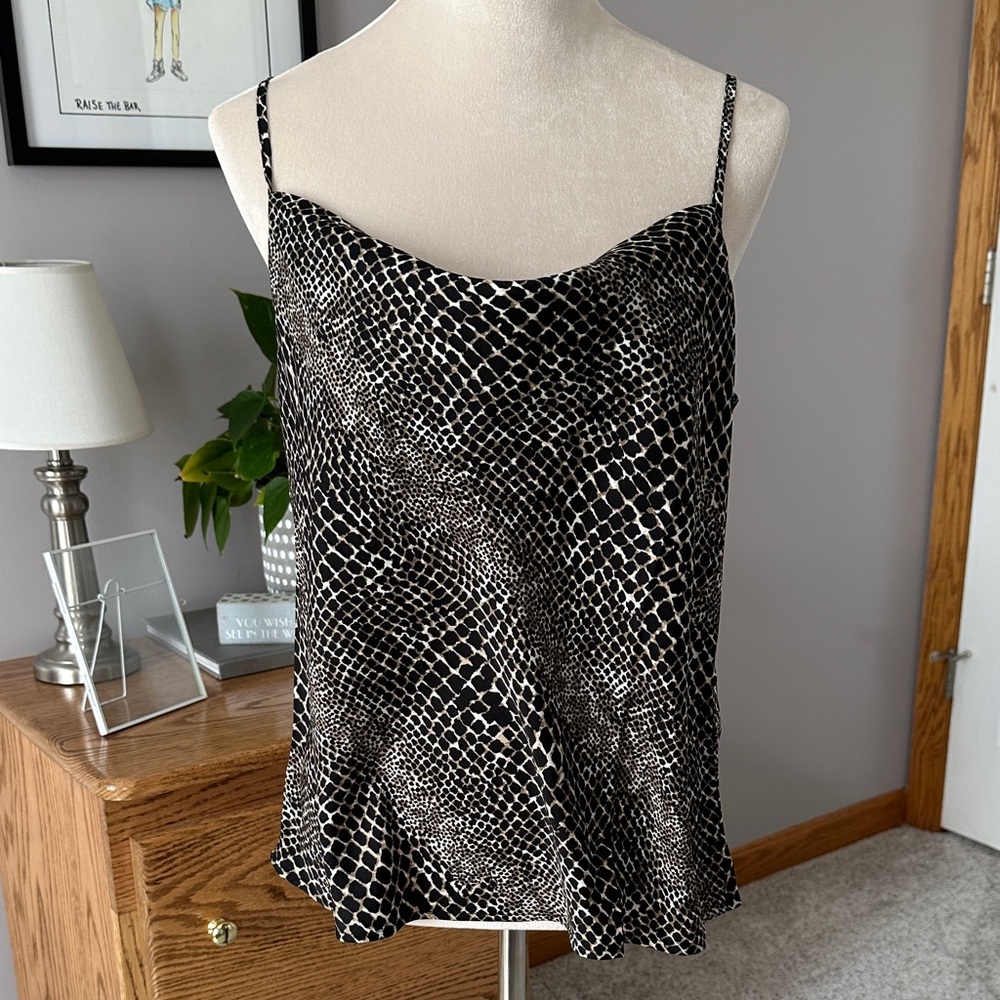 Banana Republic cami size medium animal print brown black